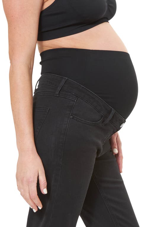 Ripe Maternity Hunter Over Bump Crop Jean In Black
