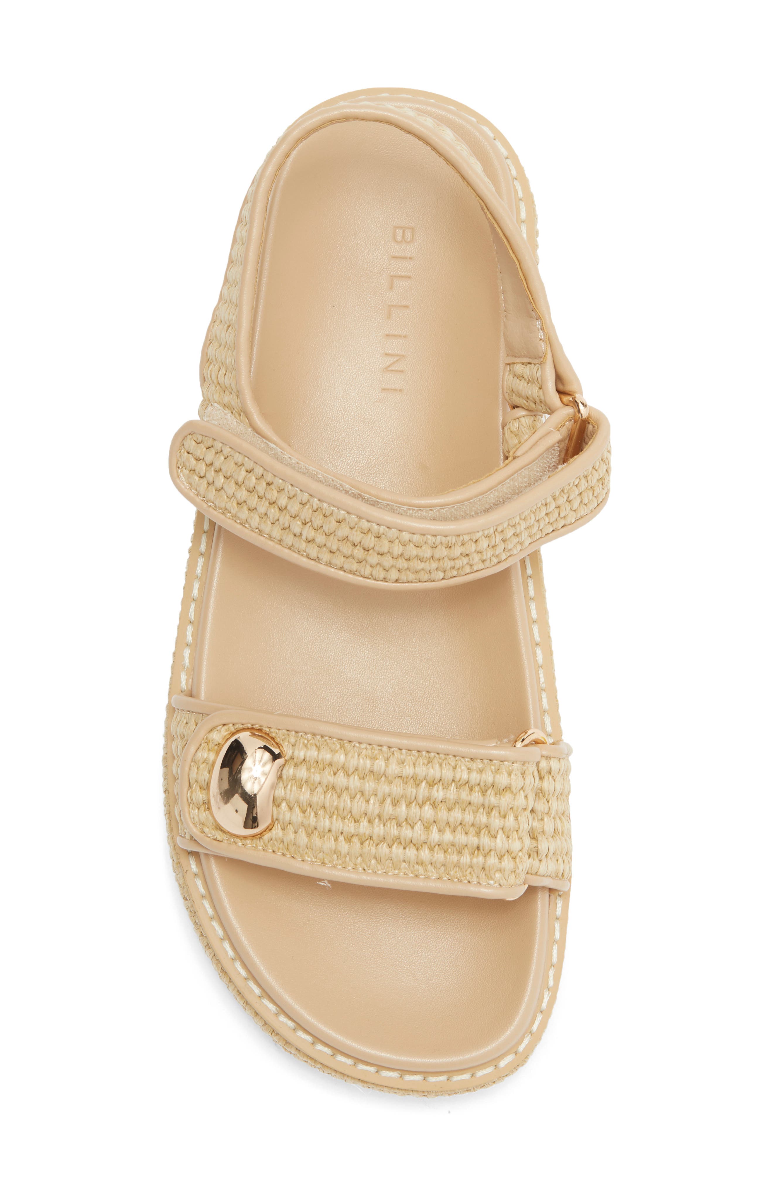 Billini Porter Platform Sandal, Alternate, color, Natural Raffia