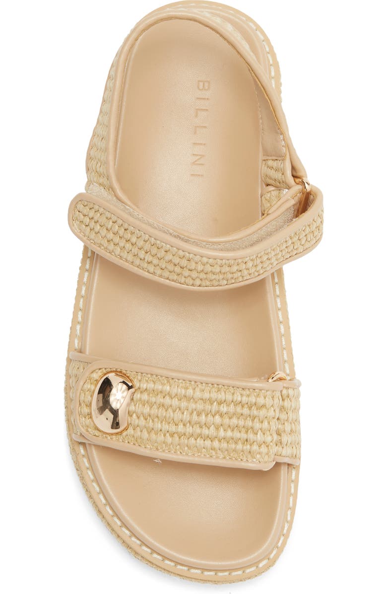 Billini Porter Platform Sandal, Alternate, color, Natural Raffia