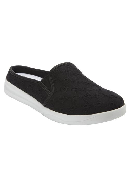 Comfortview The Camellia Slip On Sneaker Mule In Black