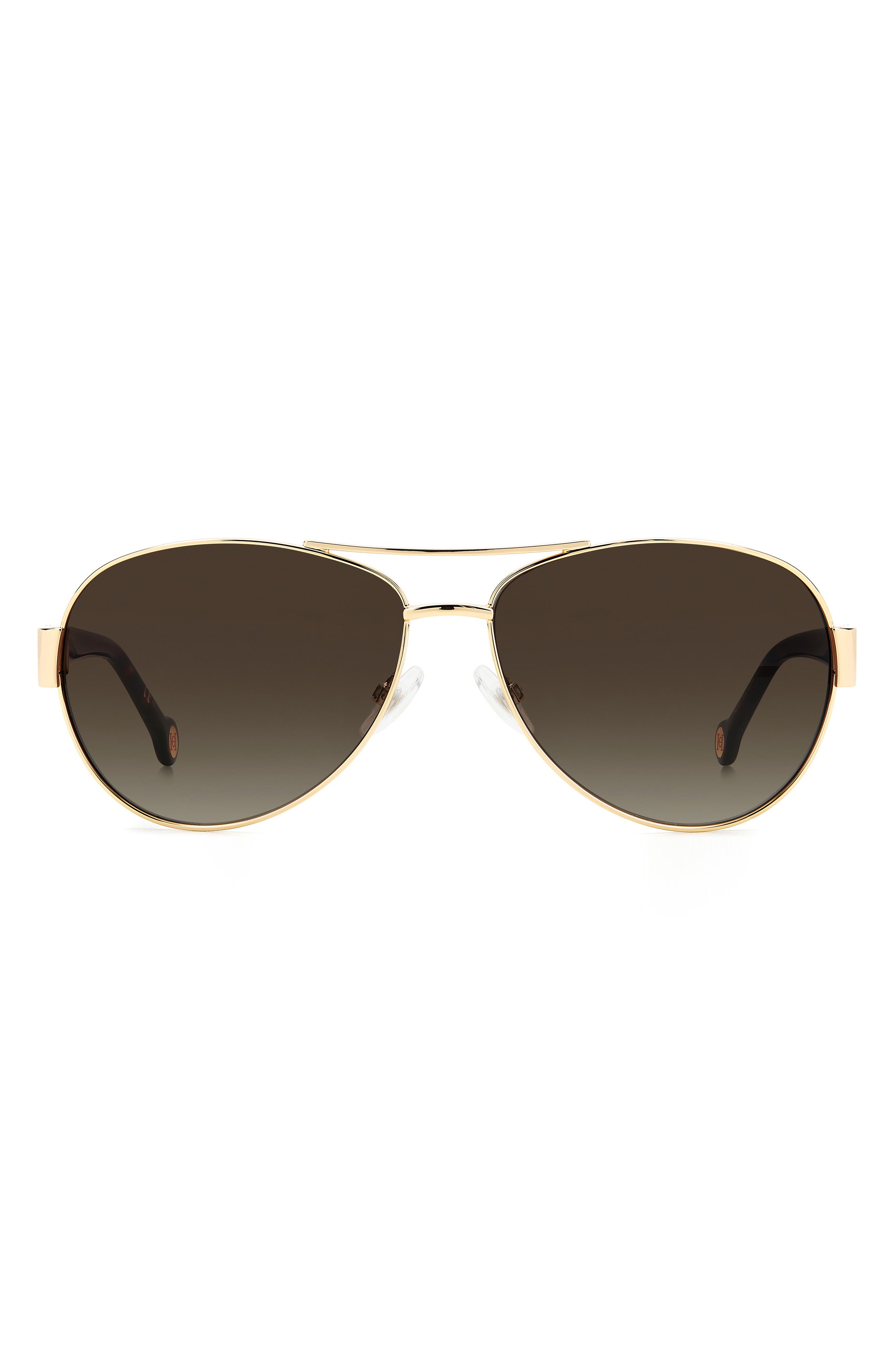 Carolina Herrera 59mm Gradient Pilot Sunglasses