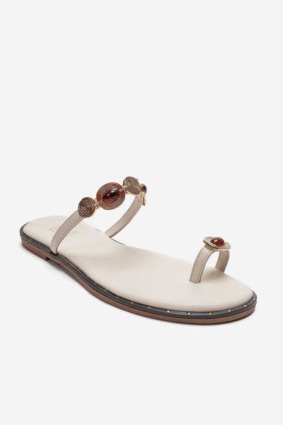Martinez Leather Thong Sandal, Alternate, color, Cream