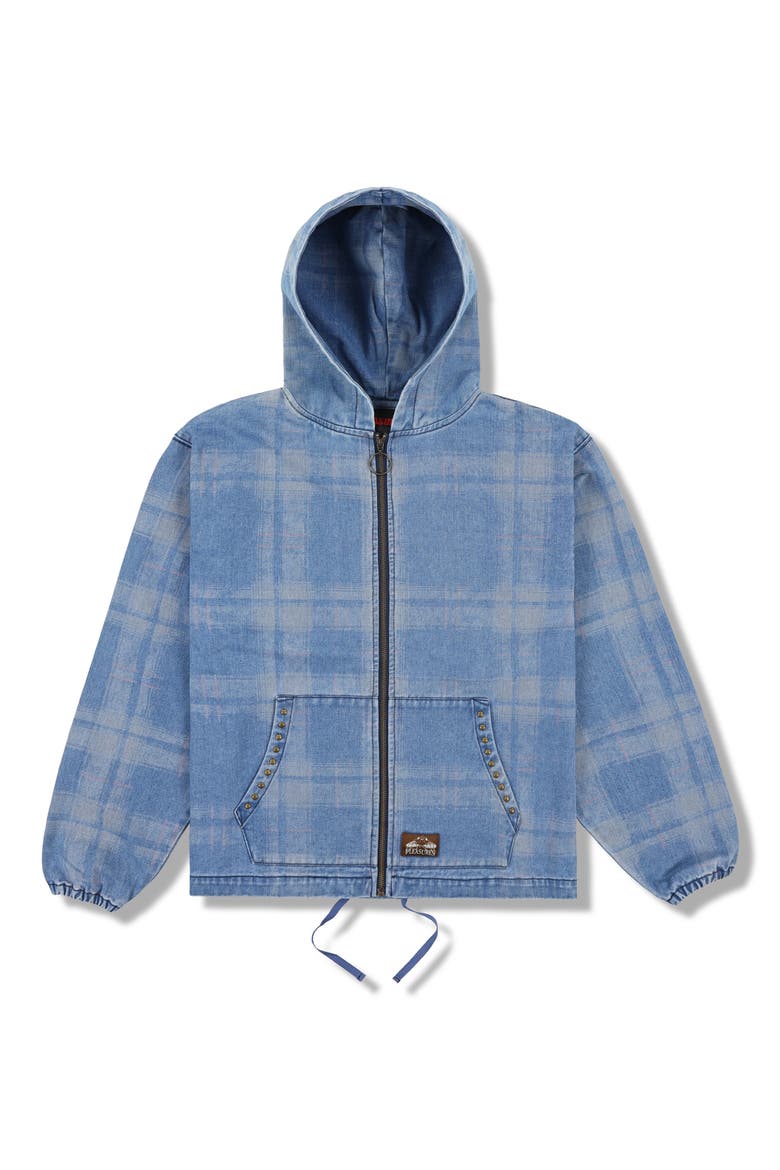 Experiment Zip Poncho Hoodie, Main, color, INDIGO
