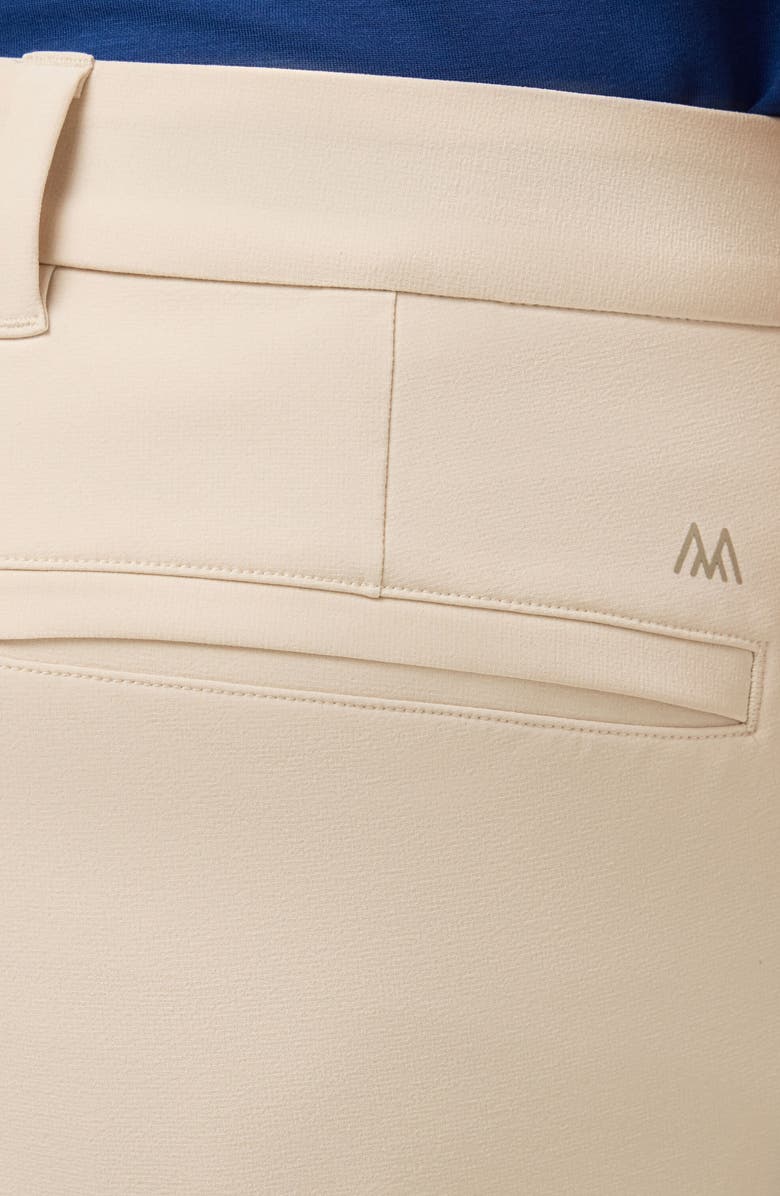 Mizzen+Main Helmsman Flat Front Performance Golf Shorts, Alternate, color, Oat