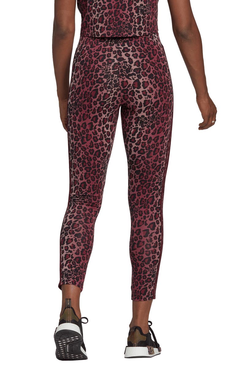 adidas Originals Leopard 7/8 Leggings, Alternate, color, 
