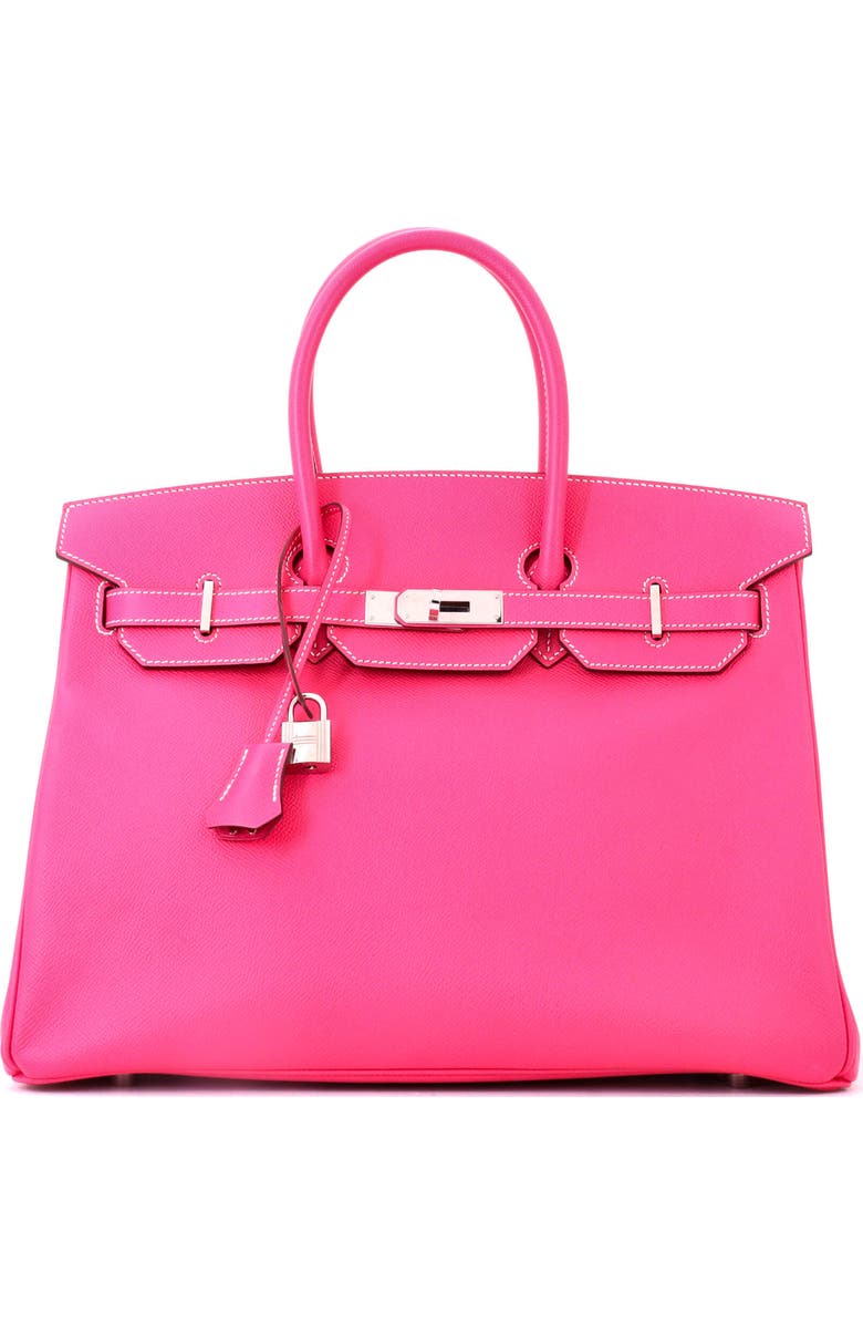Pre-Owned Hermes Candy Birkin Bag Epsom 35, Main, color, Rose Tyrien