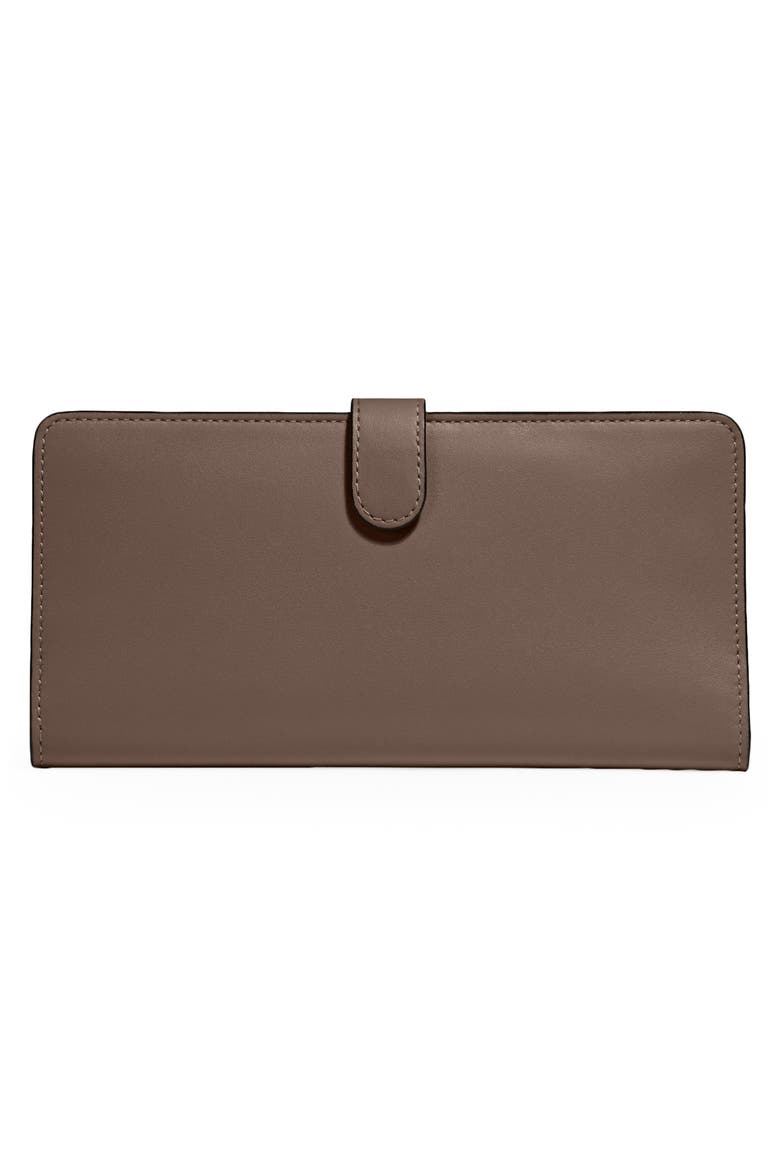 Skinny Leather Wallet, Alternate, color, B4/ DARK STONE