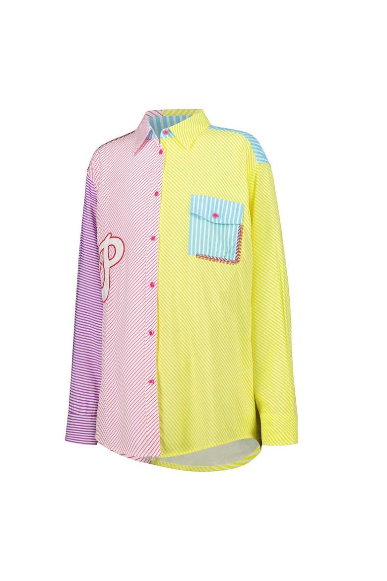 Women's Terez Philadelphia Phillies Button-Up Shirt, Alternate, color, Red
