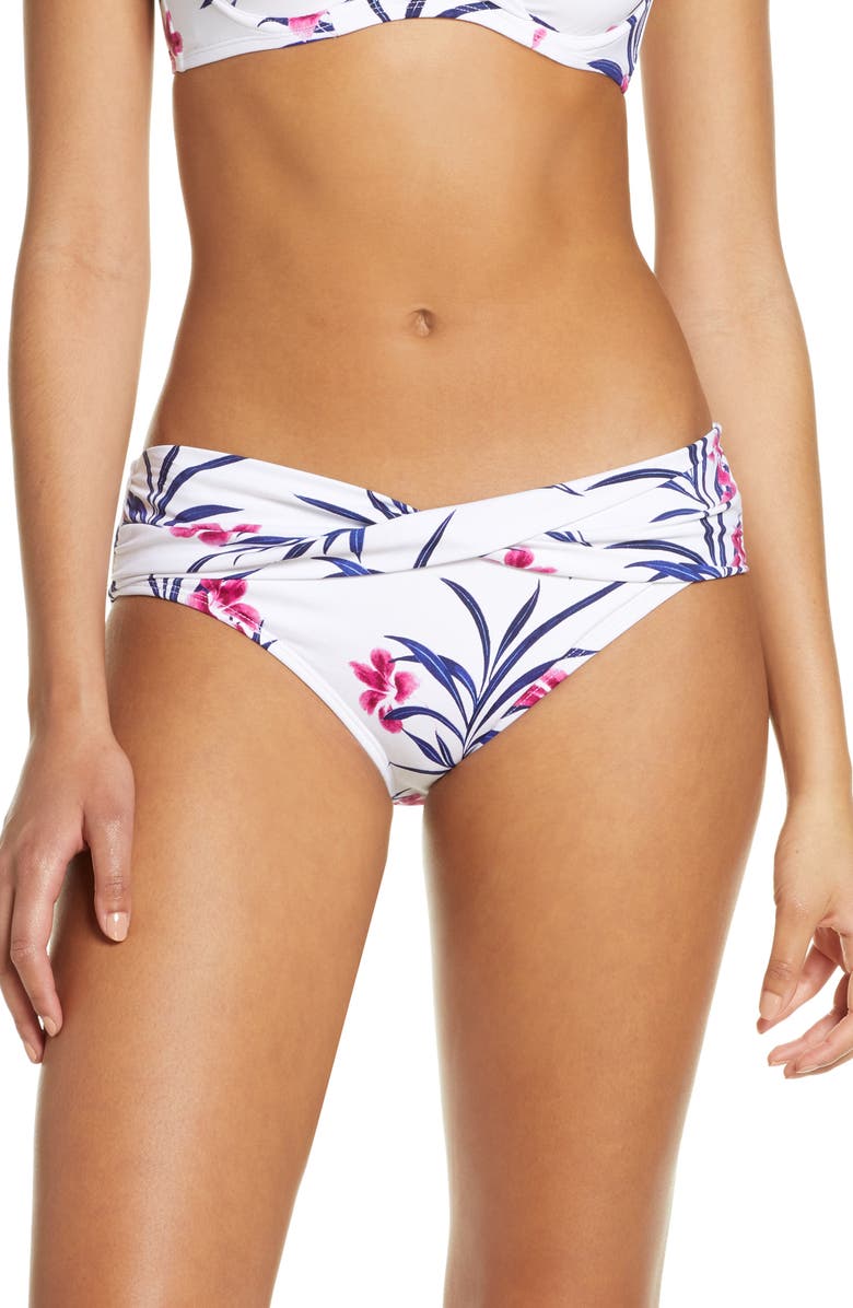 Tommy Bahama Oasis Blossoms High Waist Bikini Bottoms, Main, color, 