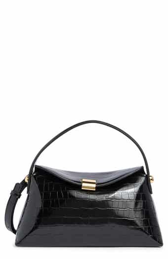 Emma Croc Embossed Top Handle Bag