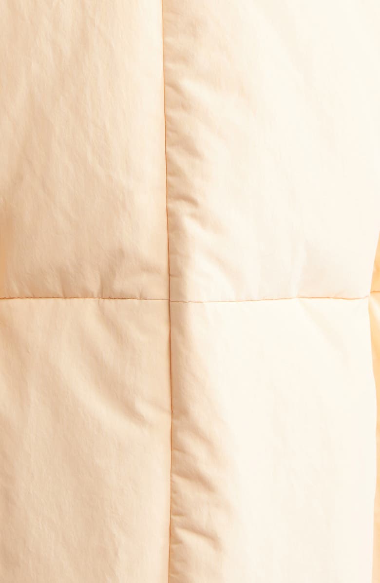 Jil Sander Quilted Recycled Down Jacket with Hood, Alternate, color, English Rose