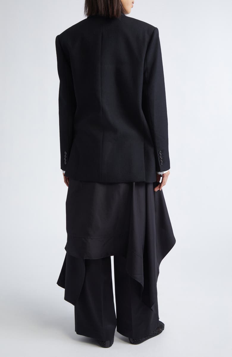 EENK Transformable Double Breasted Coat, Alternate, color, Black Virgin Wool