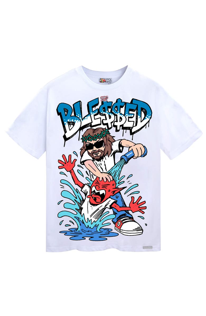 VERYRARE Jesus Blessed Tee, Main, color, White