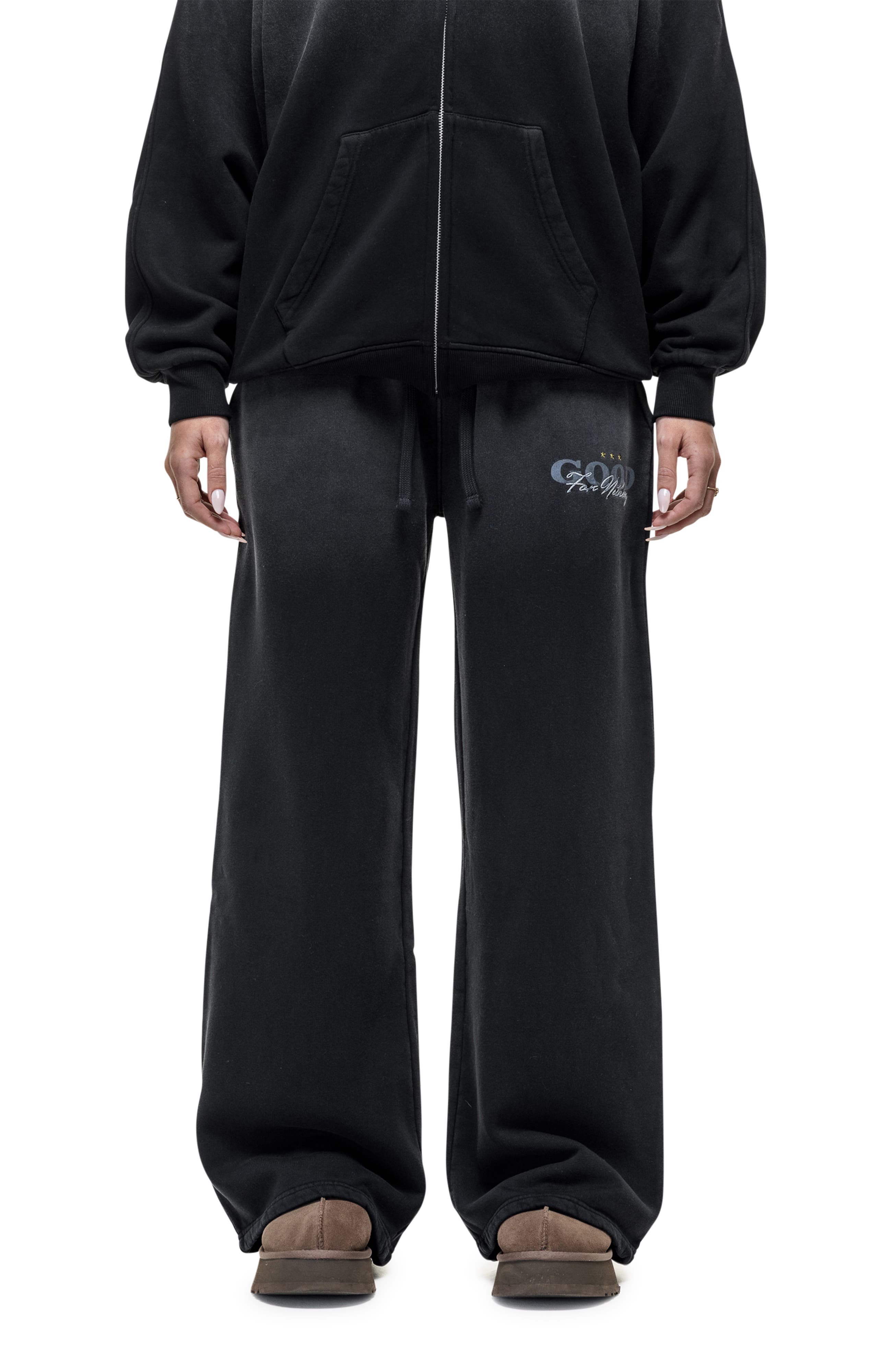 Alaska Black Relaxed Joggers