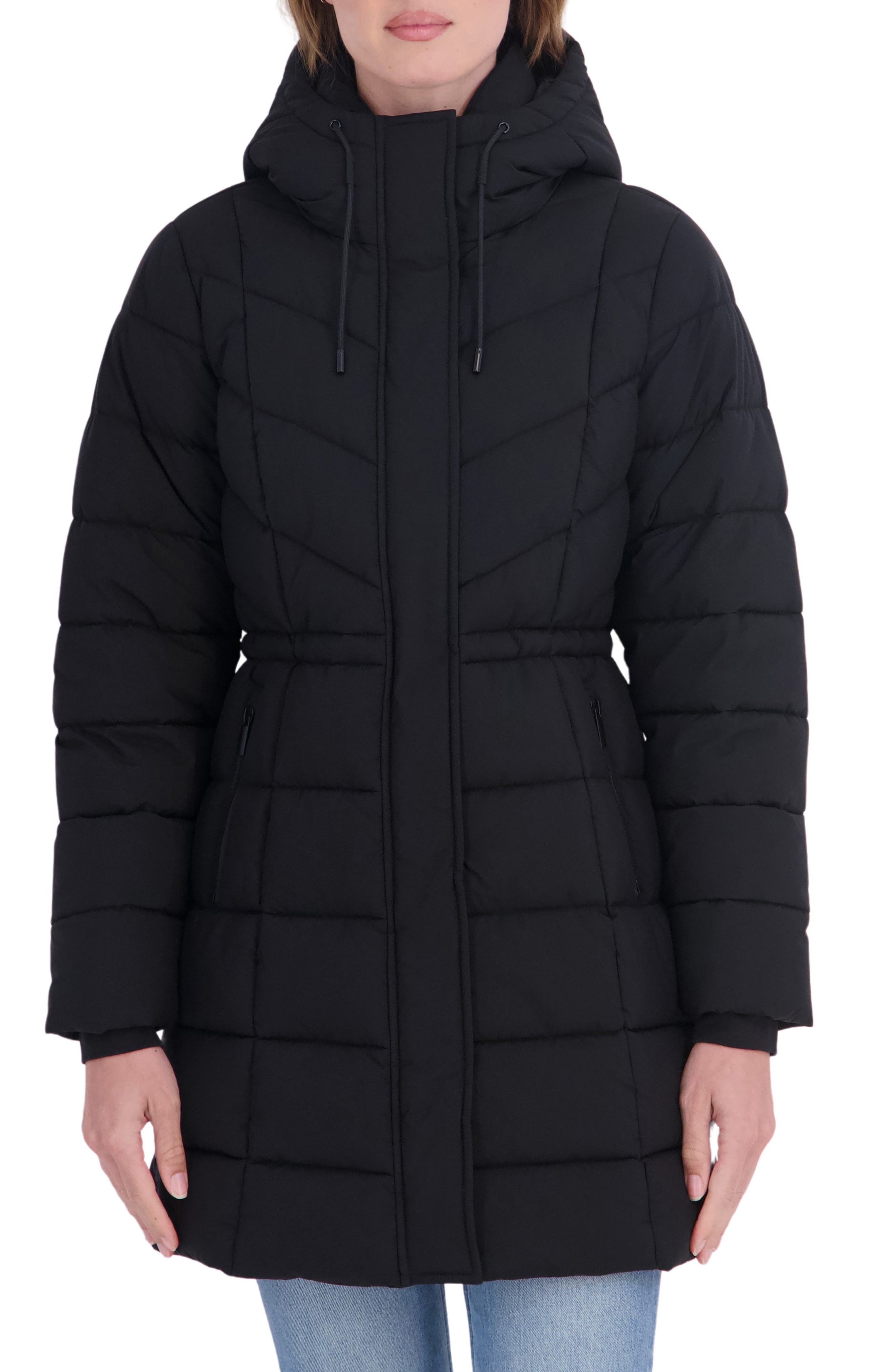 Stretch 3/4 Anorak Puffer Jacket