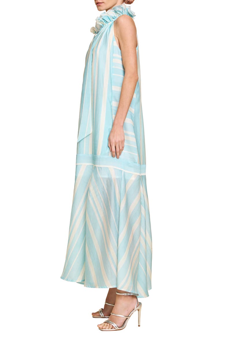 Kenny Midi Trapeze Dress, Alternate, color, LIGHT BLUE MULTI