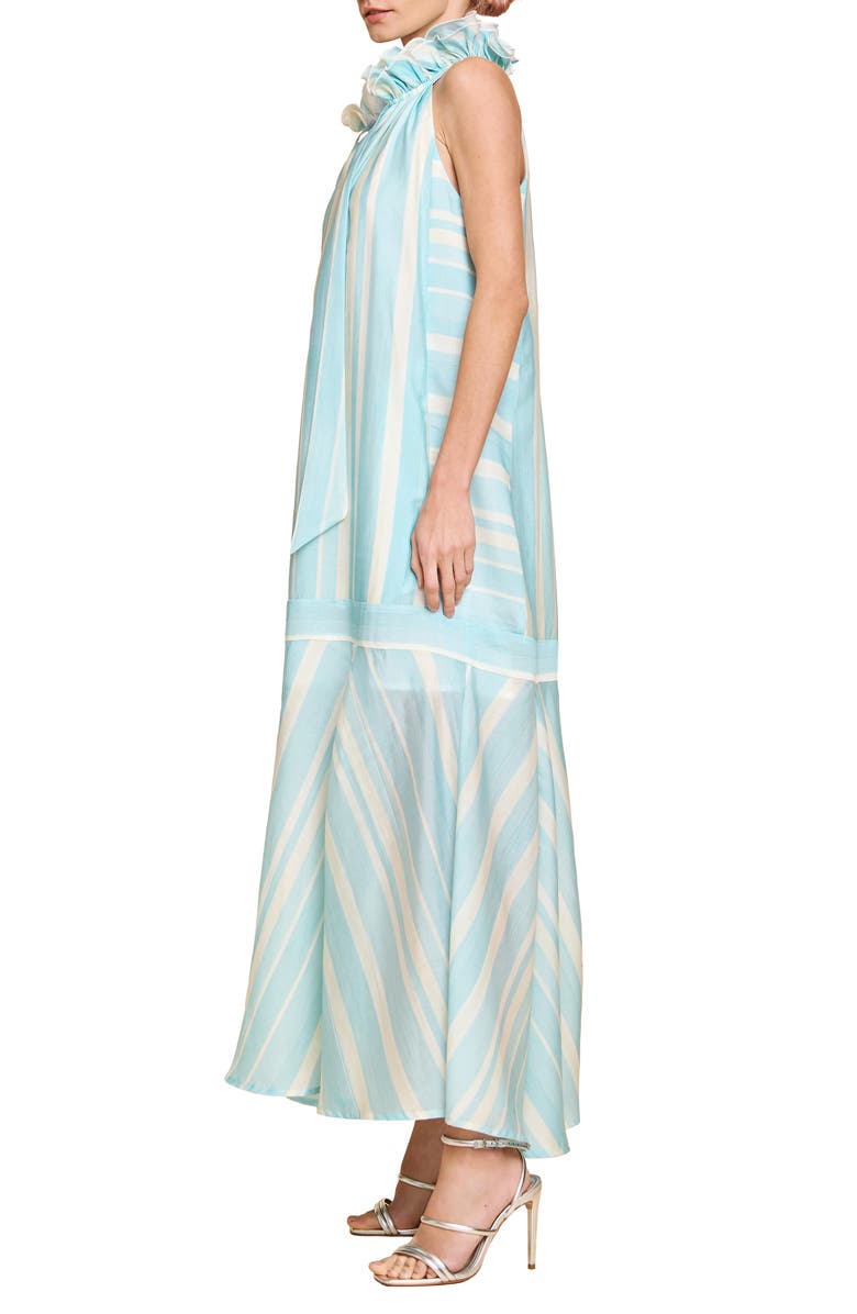 CIEBON Kenny Midi Trapeze Dress, Alternate, color, Light Blue Multi