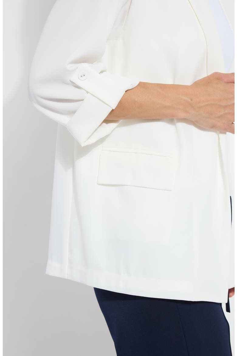 Genevieve Relaxed Blazer, Alternate, color, OFF WHITE