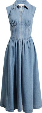 FREEMARKET Denim MIdi Dress