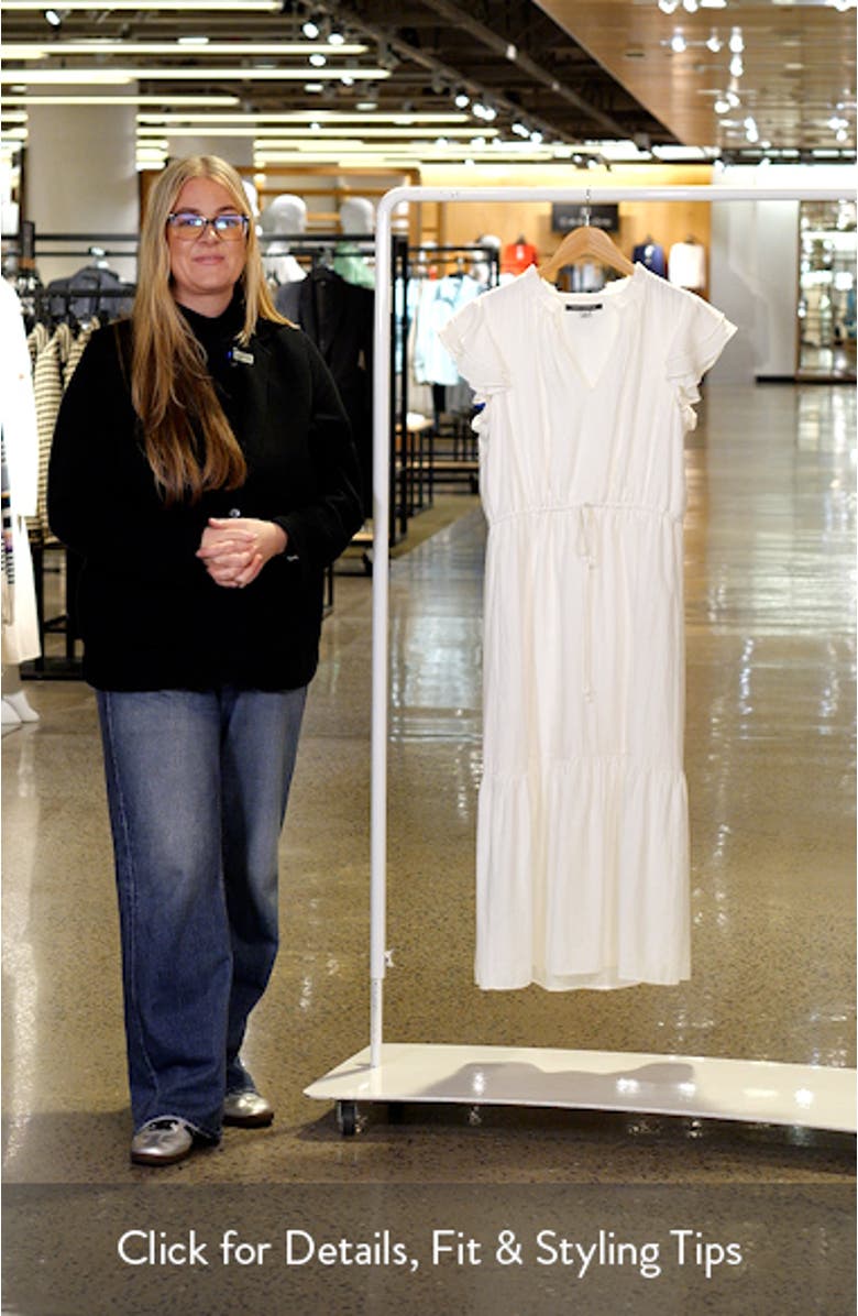 Flutter Sleeve Midi Dress, sales video thumbnail