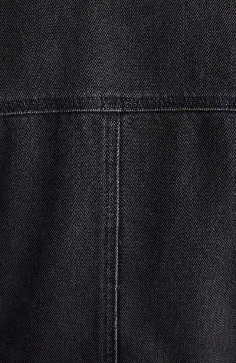 Isabel Marant Santa Crop Denim Jacket, Alternate, color, Black