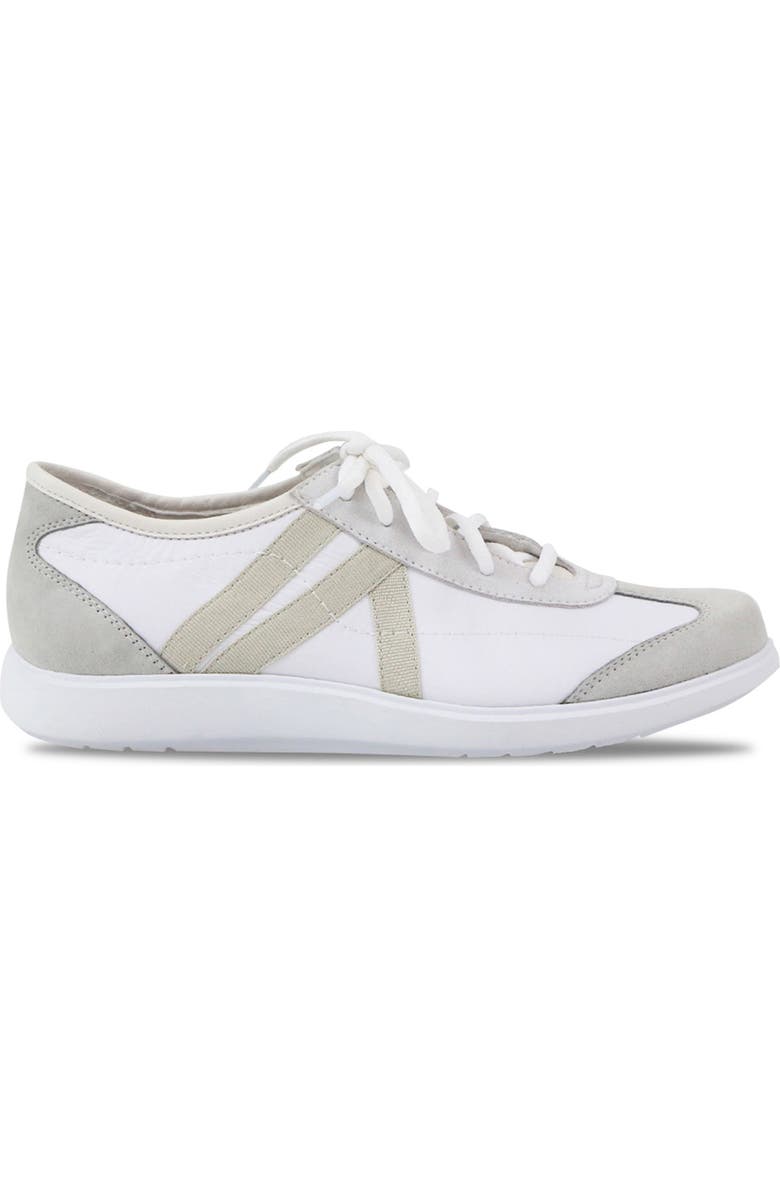 Munro Clemens Sneaker, Alternate, color, White Leather Combo