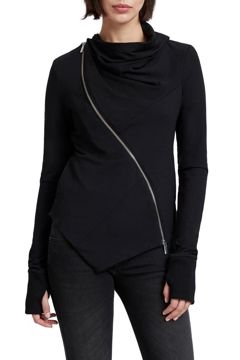 Hoyt French Terry Jacket, Main, color, BLACK