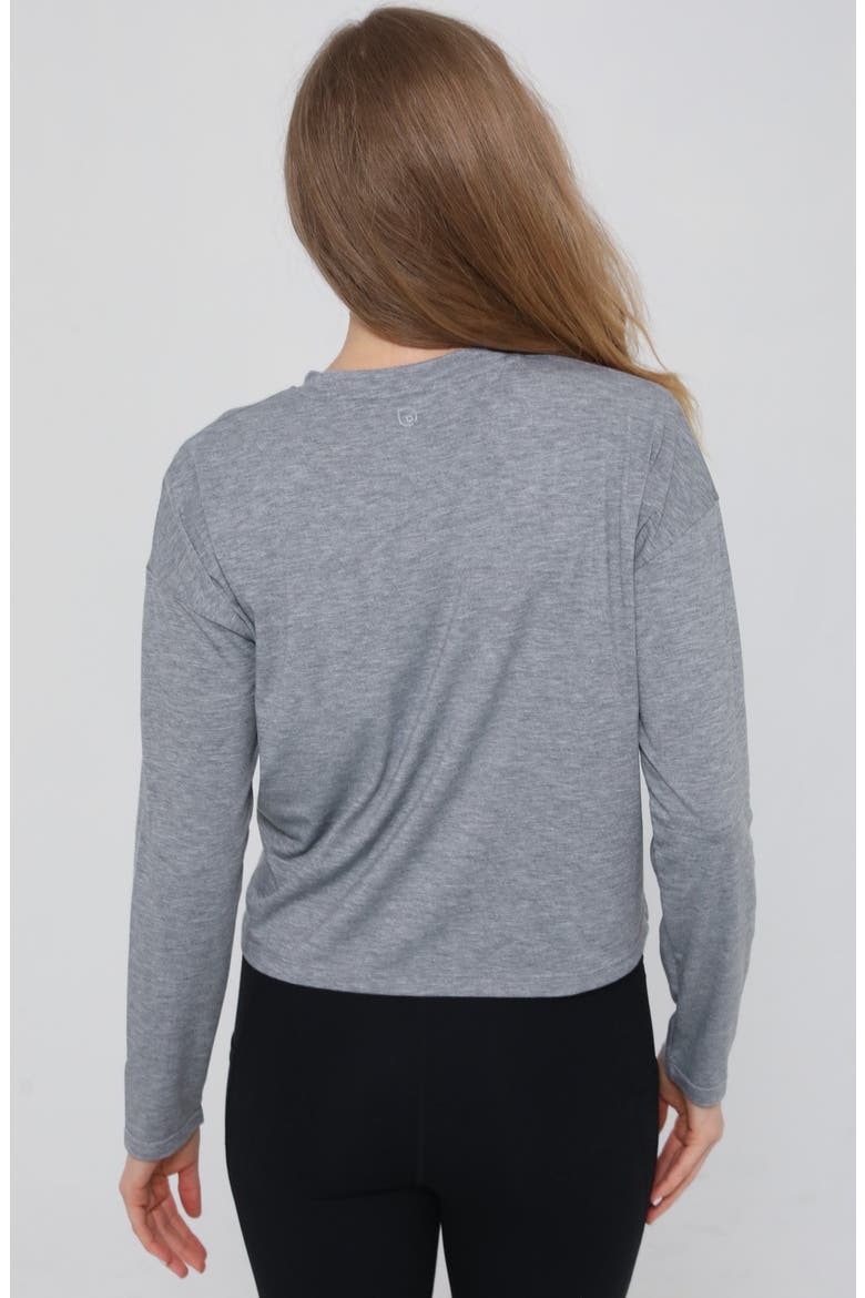Abigail Long Sleeve Nursing Pullover, Alternate, color, Heather Gray