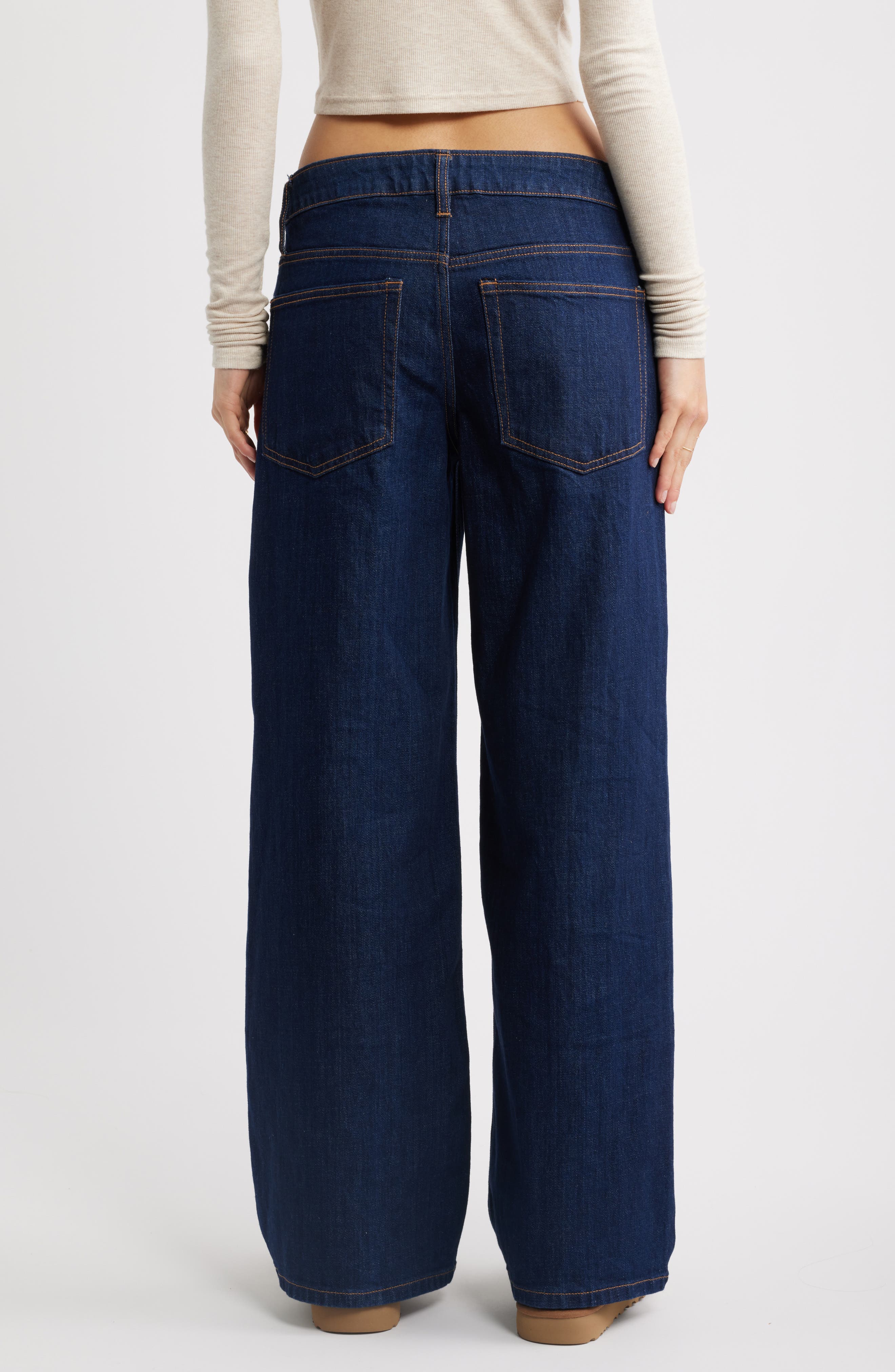 Женские джинсы BP. Low Rise Baggy Wide Leg Jeans — фото 3