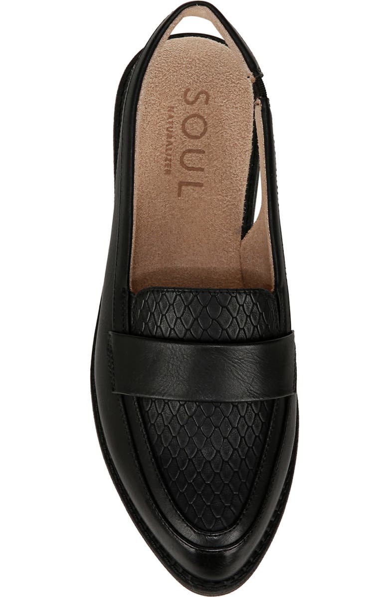 SOUL NATURALIZER Yeah Slingback Flat, Alternate, color, Black Faux Leather