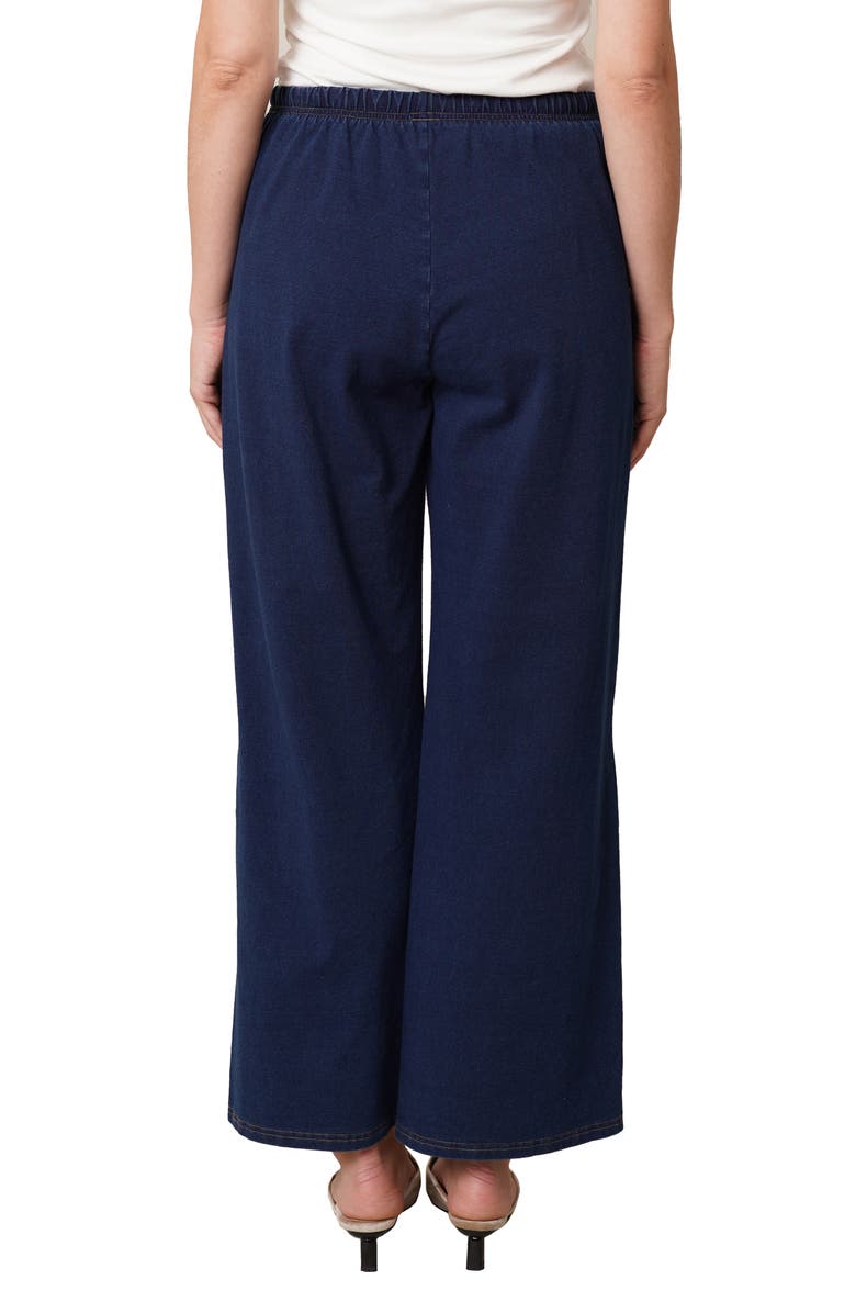 CYRUS Drawstring Wide Leg Pants, Alternate, color, Dark Wash