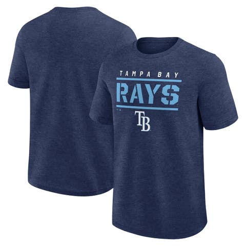 Men's Fanatics Heather Navy Tampa Bay Rays Top Notch T-Shirt
