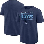 FANATICS Men's Fanatics Heather Navy Tampa Bay Rays Top Notch T-Shirt