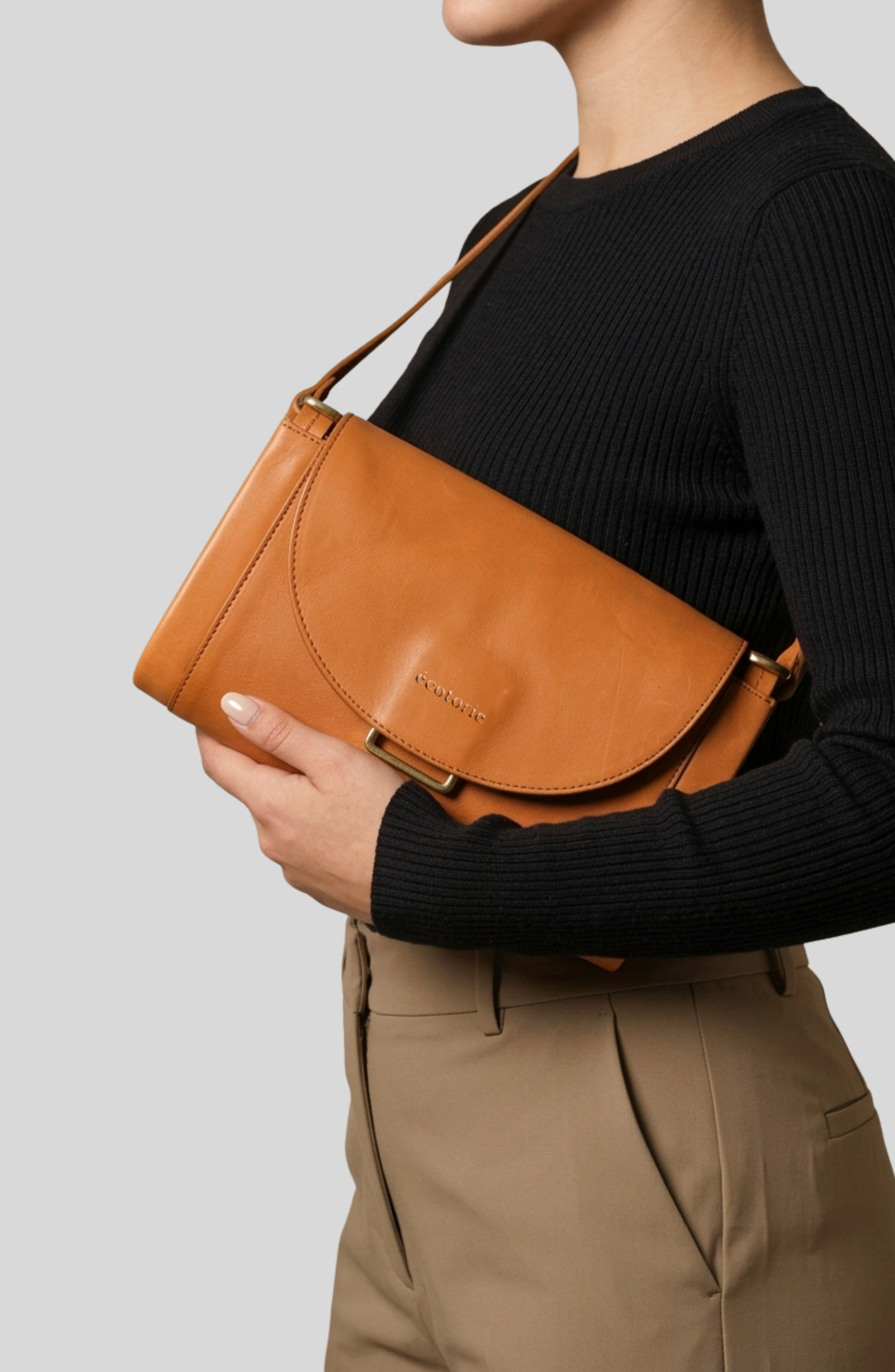 Nora Leather Crossbody Bag, Alternate, color, CARAMEL