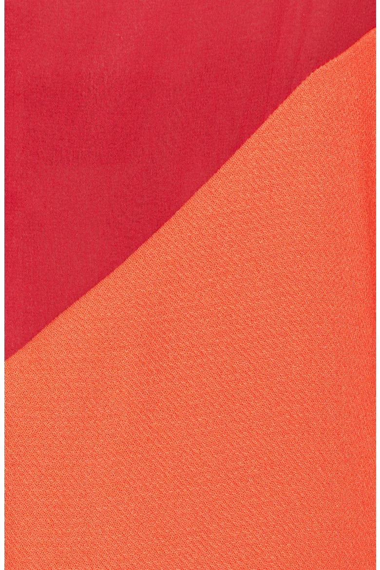 Paneled Colorblock Dress, Alternate, color, ROUGE