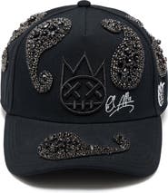 Cult of Individuality Paisley Embellished 5-Panel Trucker Hat