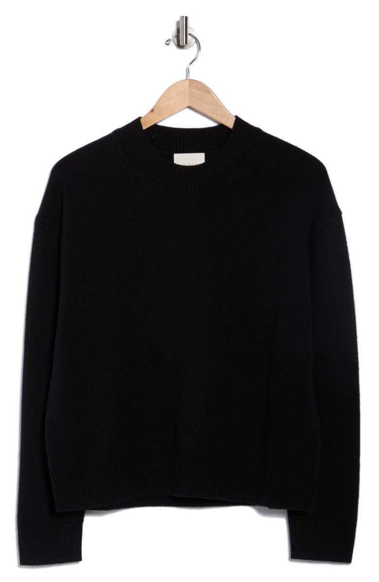 TWP Boy Cashmere Crewneck Sweater, Alternate, color, Black