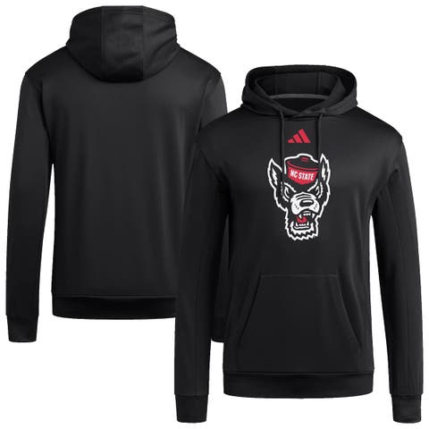 Men's adidas  Black NC State Wolfpack Locker Logo Fleece Pullover Hoodie