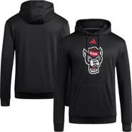 adidas Men's adidas Black NC State Wolfpack Locker Logo Fleece Pullover Hoodie