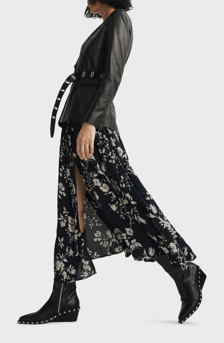 rag & bone Mabel Floral Dress, Alternate, color, Blue Multi
