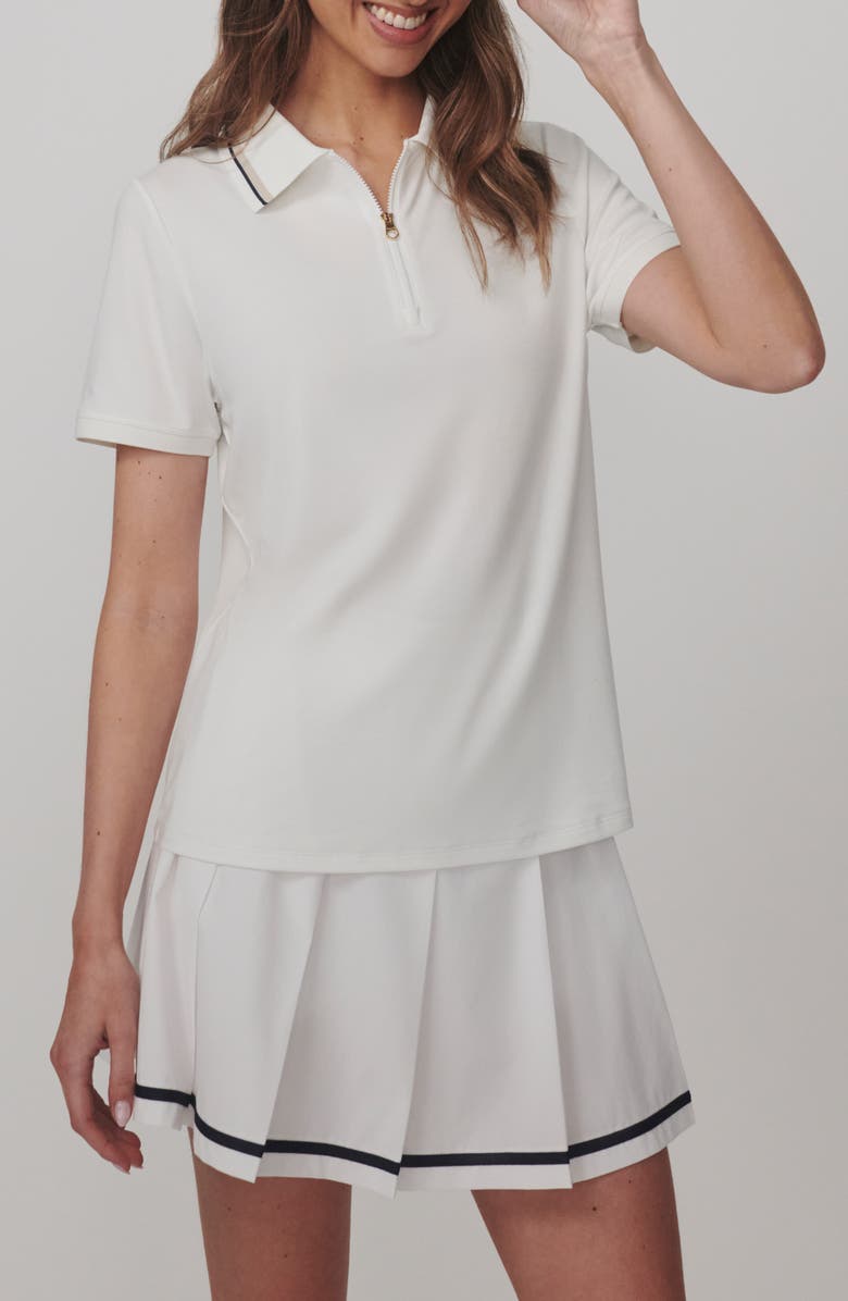 Varley Elton Performance Polo, Main, color, White