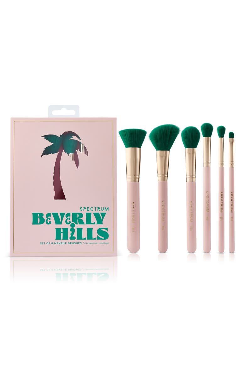 SPECTRUM Beverly Hills 6-Piece Makeup Brush Set, Main, color, Pink
