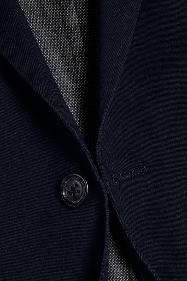Cotton Stretch Slim Fit Jacket, Alternate, color, Navy