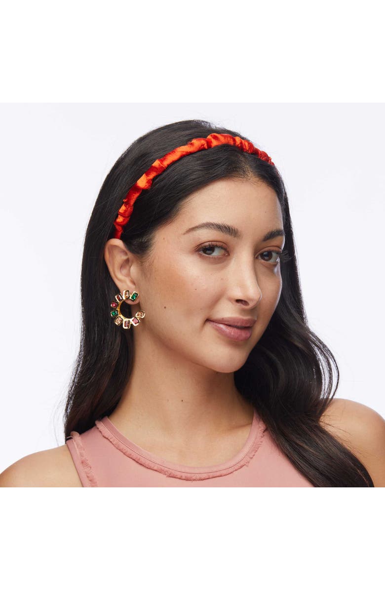 Lele Sadoughi Jessie Silk Headband, Alternate, color, Lipstick Red 600