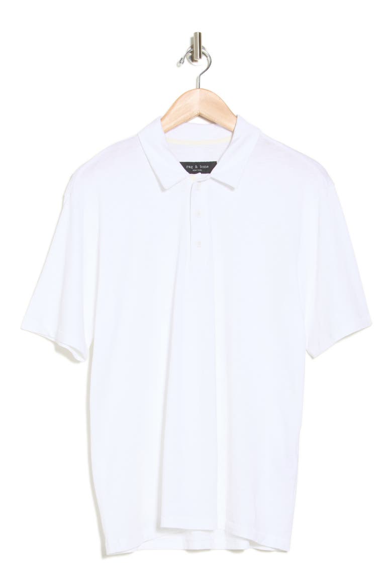 Classic Cotton Slub Jersey Polo, Alternate, color, WHITE