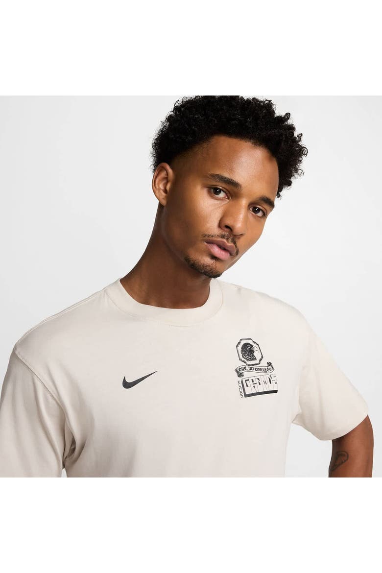 Men's Nike White Club America CA x CA Authentic T-Shirt, Alternate, color, Cream
