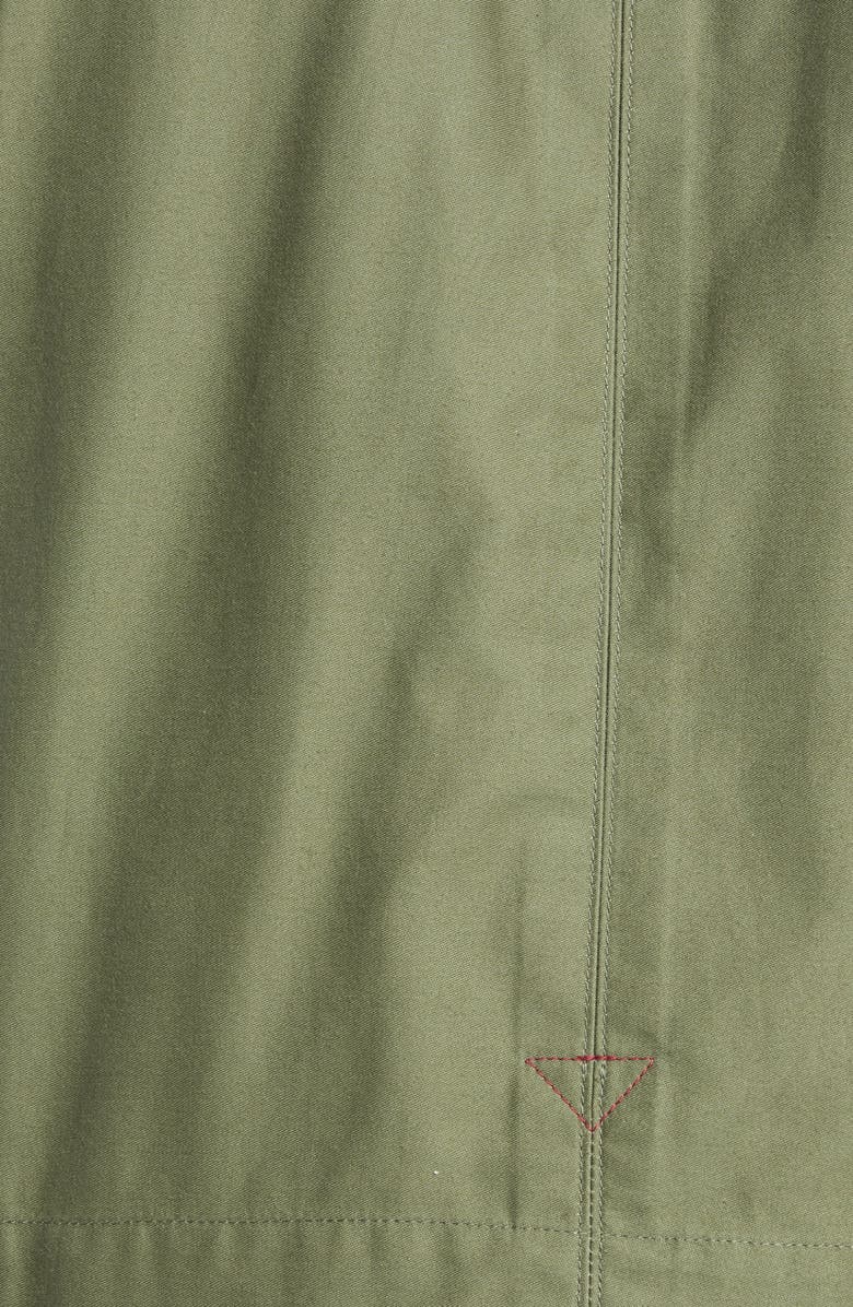 Junya Watanabe Contrast Back Stripe Long Sleeve Button-Up Shirt, Alternate, color, 