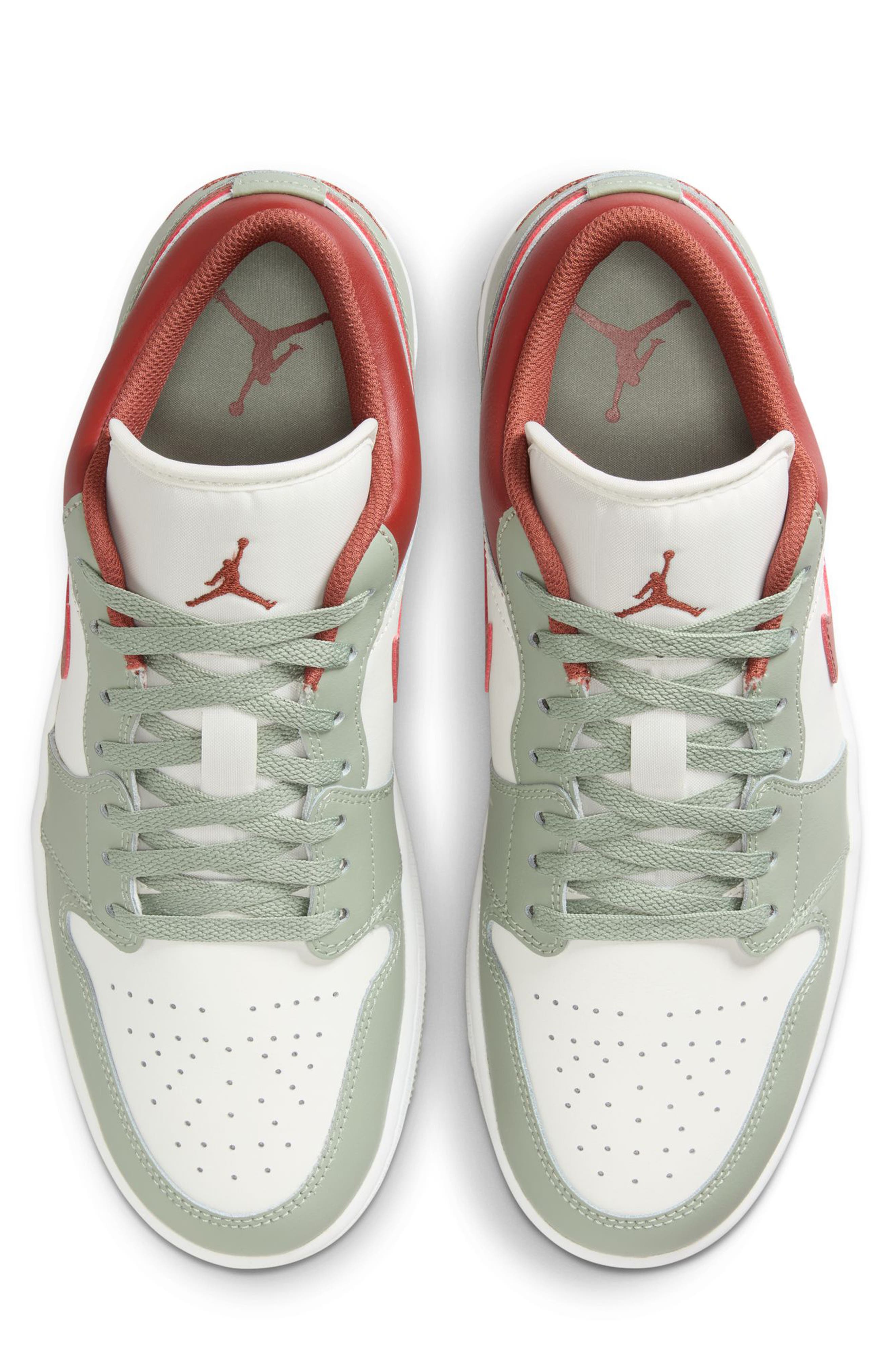 Nike Air Jordan 1 Low Sneaker, Alternate, color, Sail/ Jade Horizon