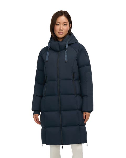 Zaniah Long Channel Quilted Puffer