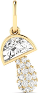 Everlee Mushroom Lab Diamond Charm Pendant in 14K